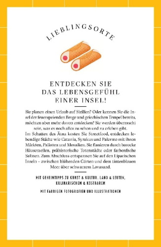 Buchcover und Innenansicht für das Buch: Sizilien Reiseführer LIEBLINGSORTE