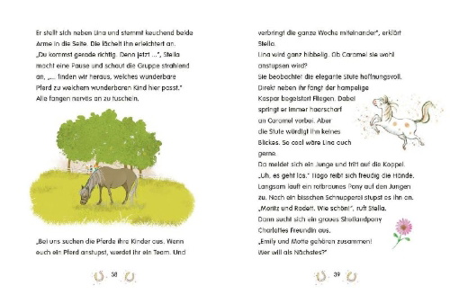 Buchcover und Innenansicht für das Buch: Zauberhufe - Unser magischer Ponyhof - Ein Chaos-Pony zum Verlieben