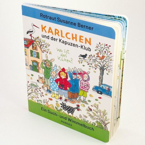 Buchcover und Innenansicht für das Buch: Karlchen und der Kapuzen-Klub