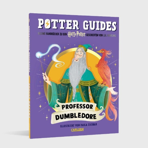Buchcover und Innenansicht für das Buch: Potter Guides: Professor Dumbledore