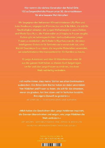Buchcover und Innenansicht für das Buch: GOOD NIGHT STORIES FOR REBEL GIRLS: 100 INSPIRING YOUNG CHANGEMAKERS