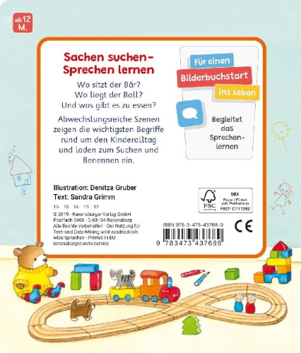 Buchcover und Innenansicht für das Buch: Mein erstes Sachen suchen: Mein Zuhause
