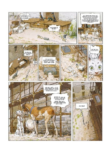 Buchcover und Innenansicht für das Buch: Schloss der Tiere. Band 1