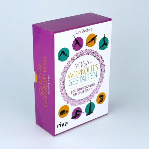 Buchcover und Innenansicht für das Buch: The Mark Stephens Yoga Sequencing Deck