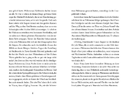 Buchcover und Innenansicht für das Buch: Frag Philomena Freud