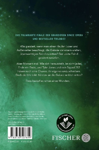 Buchcover und Innenansicht für das Buch: Aurora's End. Aurora Circle 3