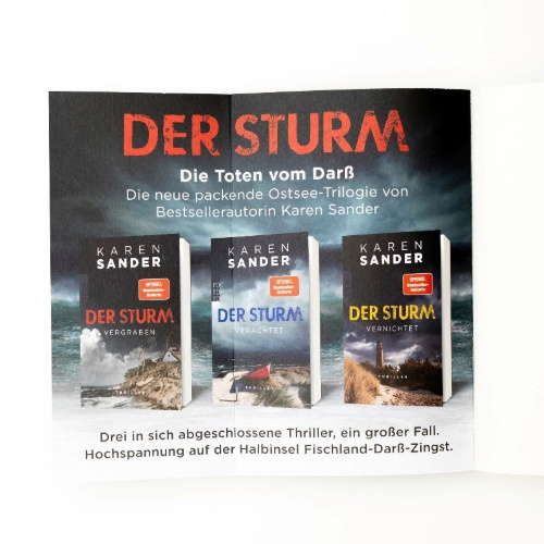 Buchcover und Innenansicht für das Buch: Der Sturm: Vergraben
