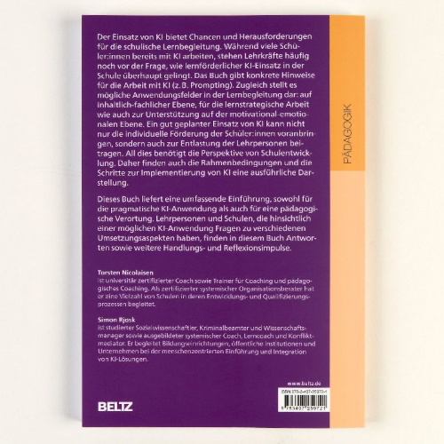 Buchcover und Innenansicht für das Buch: Lernbegleitung mit KI