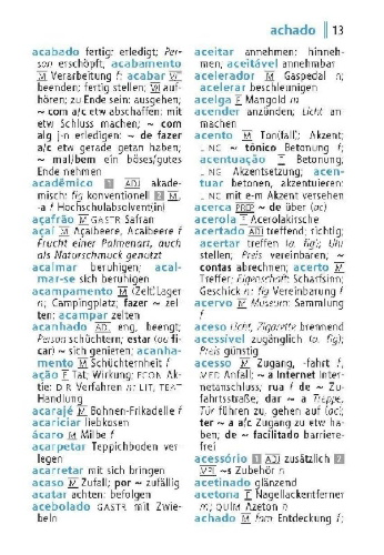 Buchcover und Innenansicht für das Buch: Langenscheidt Universal-Wörterbuch Brasilianisches Portugiesisch