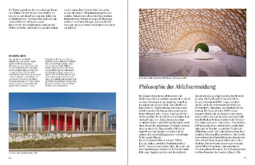 Buchcover und Innenansicht für das Buch: 75 Architectes pour un monde durable