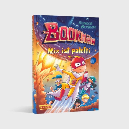 Buchcover und Innenansicht für das Buch: Bookmän: Nix ist paletti