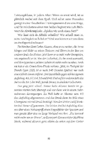 Buchcover und Innenansicht für das Buch: Tennis ist Kopfsache