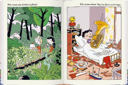 Buchcover und Innenansicht für das Buch: Anleitung für alles