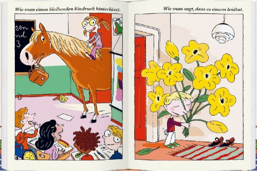 Buchcover und Innenansicht für das Buch: Anleitung für alles