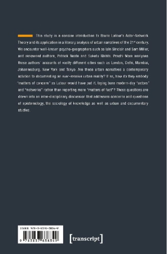 Buchcover und Innenansicht für das Buch: Actors and Networks in the Megacity