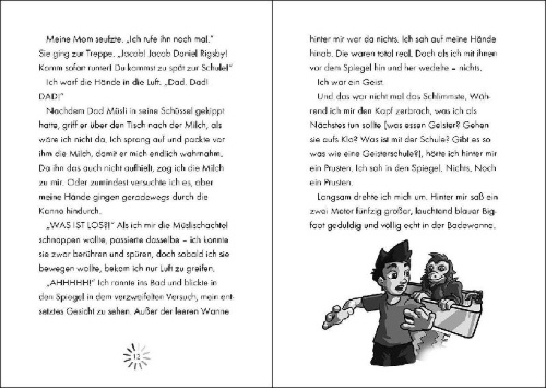 Buchcover und Innenansicht für das Buch: Trapped in a Video Game - The Invisible Invasion