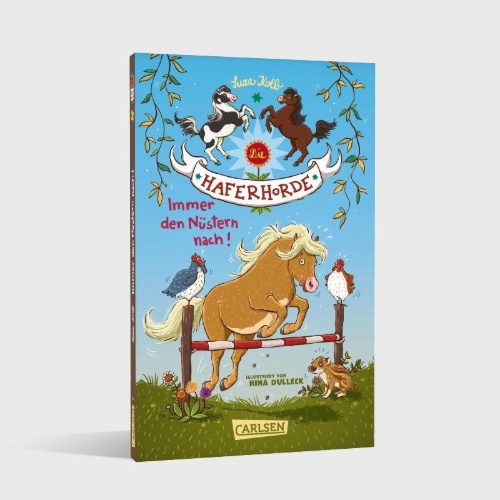Buchcover und Innenansicht für das Buch: Die Haferhorde 3: Immer den Nüstern nach!