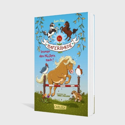 Buchcover und Innenansicht für das Buch: Die Haferhorde 3: Immer den Nüstern nach!