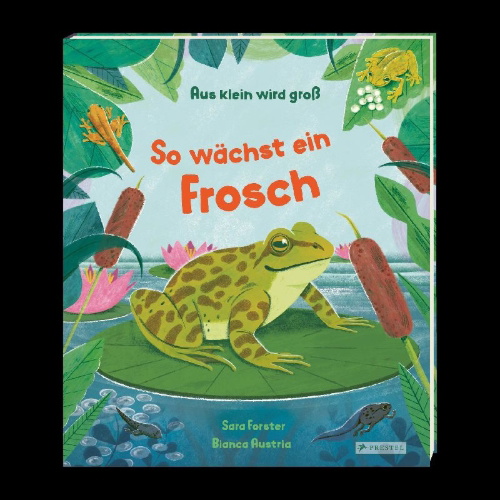 Buchcover und Innenansicht für das Buch: Watch me grow: Frogs