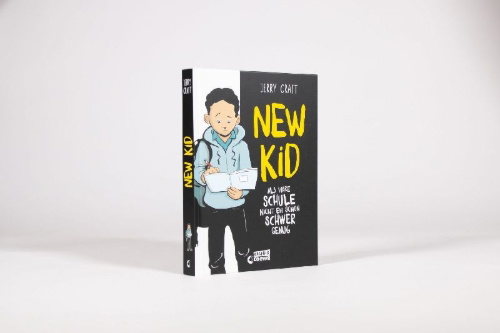 Buchcover und Innenansicht für das Buch: New Kid