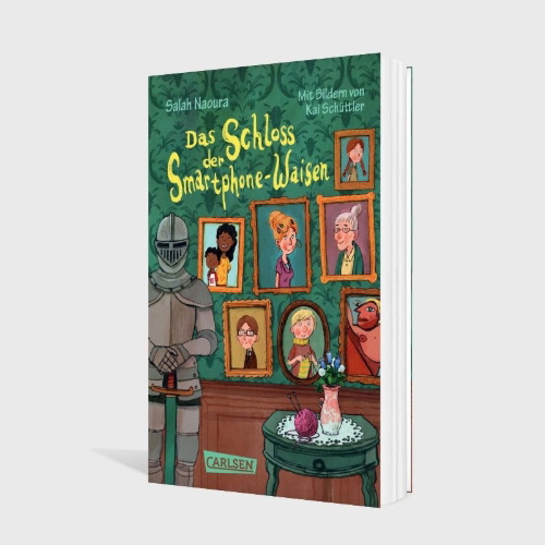 Buchcover und Innenansicht für das Buch: Die Smartphone-Waisen 1: Das Schloss der Smartphone-Waisen