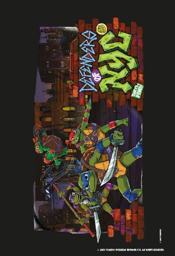 Buchcover und Innenansicht für das Buch: Tales of the Teenage Mutant Ninja Turtles: Mein superstarker Sticker- und Malspaß