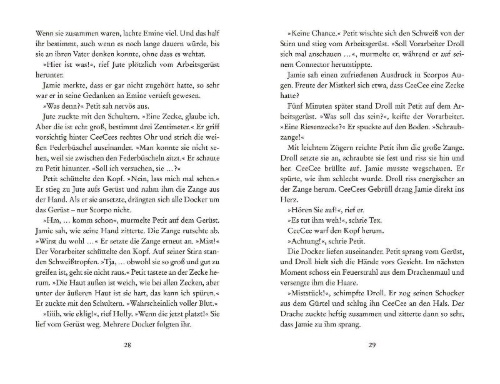 Buchcover und Innenansicht für das Buch: Smaragour - Das ewige Feuer