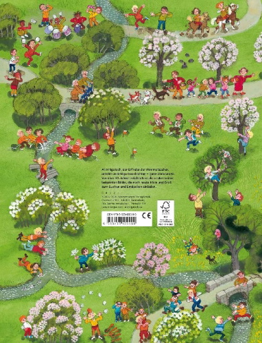 Buchcover und Innenansicht für das Buch: Mein Wimmelbuch: Frühling, Sommer, Herbst und Winter