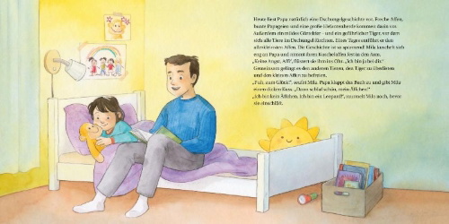 Buchcover und Innenansicht für das Buch: LESEMAUS 212: Mila hat keine Angst im Dunkeln
