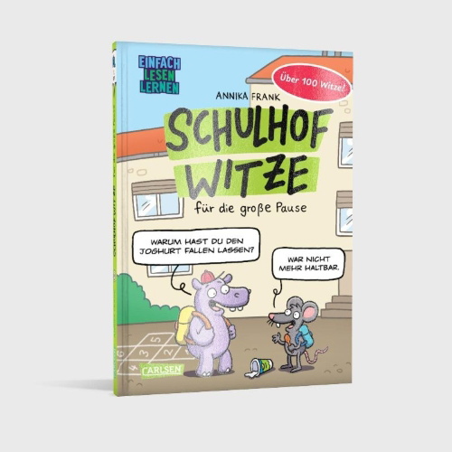 Buchcover und Innenansicht für das Buch: Schulhof-Witze für die große Pause