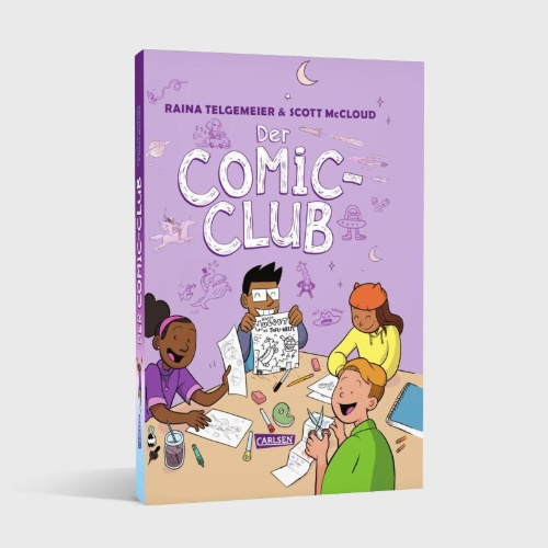 Buchcover und Innenansicht für das Buch: The Cartoonists Club