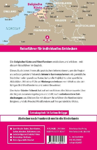 Buchcover und Innenansicht für das Buch: Reise Know-How Reiseführer Belgische Küste - Westflandern mit Brügge