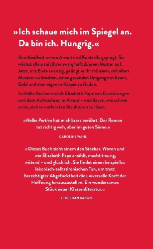 Buchcover und Innenansicht für das Buch: Halbe Portion