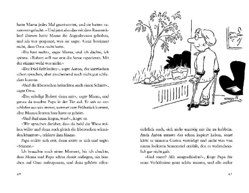 Buchcover und Innenansicht für das Buch: Bleibt Oma jetzt für immer?