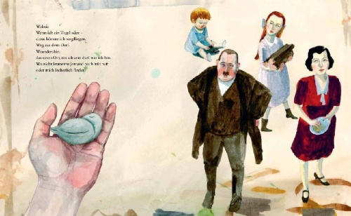 Buchcover und Innenansicht für das Buch: Fågeln i mig flyger vart den vill