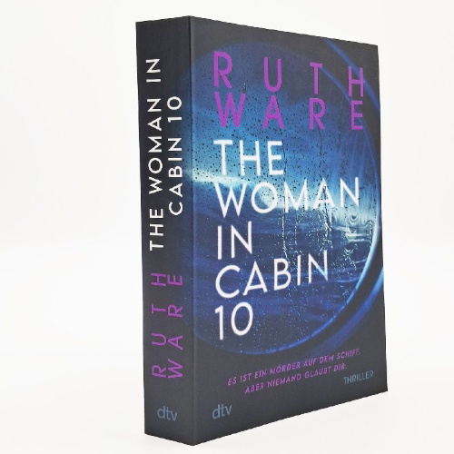 Buchcover und Innenansicht für das Buch: The Woman in Cabin 10