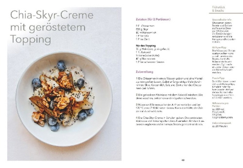 Buchcover und Innenansicht für das Buch: Airfryer Balance - Essen gegen chronische Entzündungen