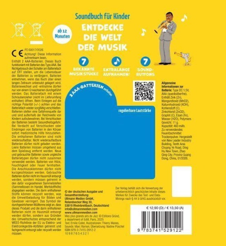 Buchcover und Innenansicht für das Buch: So klingt Jazz