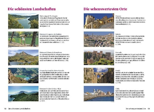 Buchcover und Innenansicht für das Buch: Reise Know-How Wohnmobil-Tourguide Südspanien: Andalusien, Extremadura, Kastilien-La Mancha