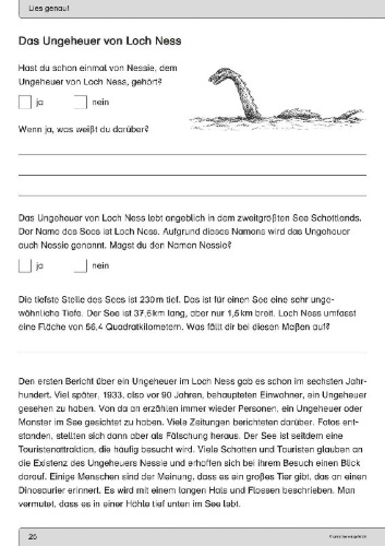 Buchcover und Innenansicht für das Buch: Ich kann lesen 6 - Schülerarbeitsheft ab der 4. Klasse