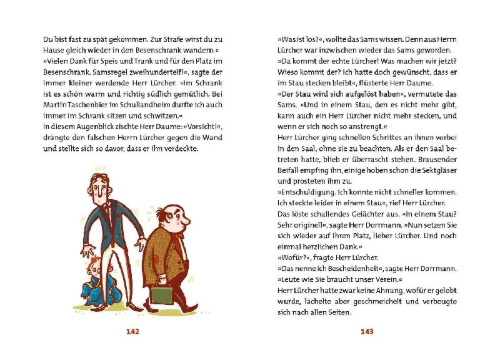 Buchcover und Innenansicht für das Buch: Sams in Gefahr