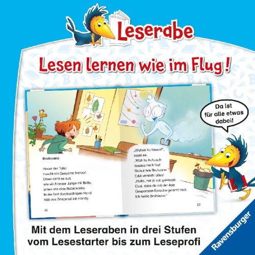 Buchcover und Innenansicht für das Buch: Leserabe 2. Lesestufe - Handy-Spuk in der Schule
