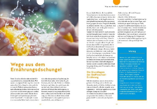 Buchcover und Innenansicht für das Buch: Stoffwechsel-Reset