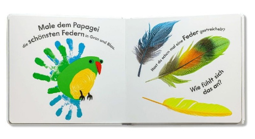 Buchcover und Innenansicht für das Buch: See, Touch, Feel: Create