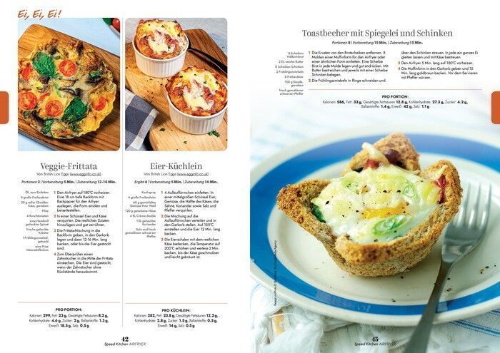 Buchcover und Innenansicht für das Buch: Airfryer Speedkitchen