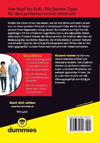 Buchcover und Innenansicht für das Buch: Body Language for Dummies