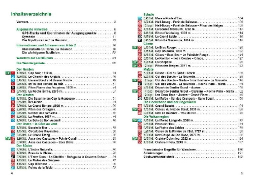 Buchcover und Innenansicht für das Buch: ROTHER Wanderführer La Réunion