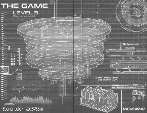Buchcover und Innenansicht für das Buch: The Game - Gefangen im Labyrinth