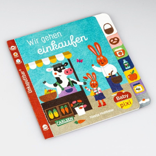 Buchcover und Innenansicht für das Buch: Baby Pixi (unkaputtbar) 148: Wir gehen einkaufen