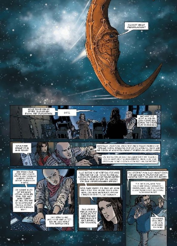 Buchcover und Innenansicht für das Buch: Die Krone der Sterne (Comic). Band 2 (von 3)